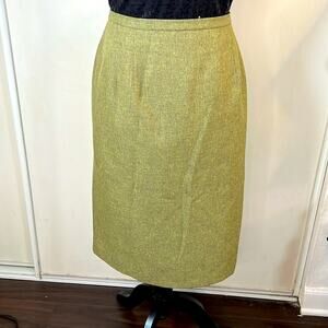 Travis Ayers Green Suit Lined Skirt size 12